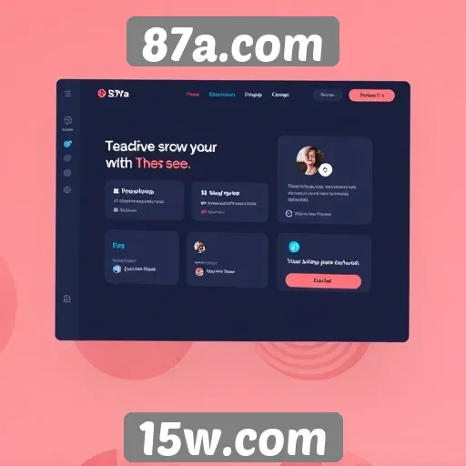 Explorando a interface do usuário no site 87a.com